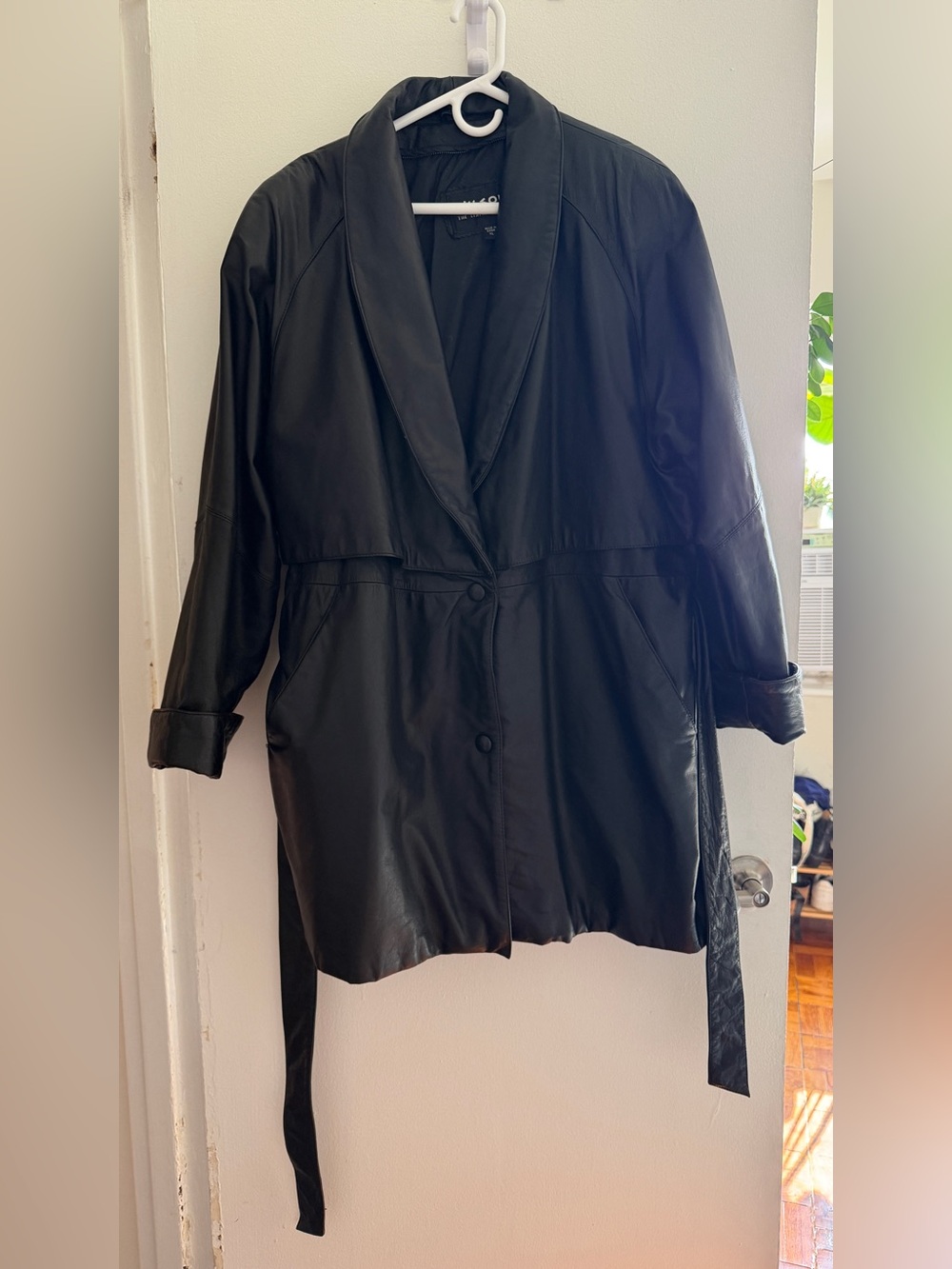 Wilson’s Leather trench coat jacket